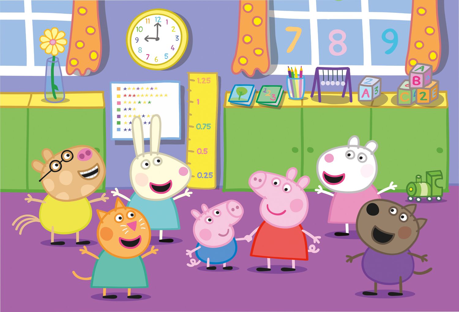 Clementoni 25458 - 40 Teile Bodenpuzzle - Peppa Pig Clementoni 25458 - 40 Teile Bodenpuzzle - Peppa Pig